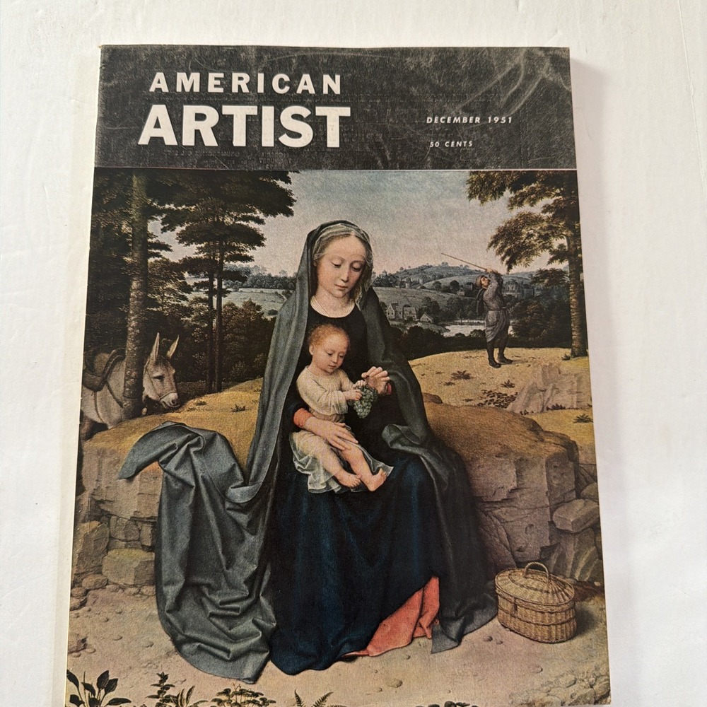 American Artist Magazine Dec 1951 Dan Lutz Howard Pyle Gerard David Rico Lebrun - Picture 2 of 16
